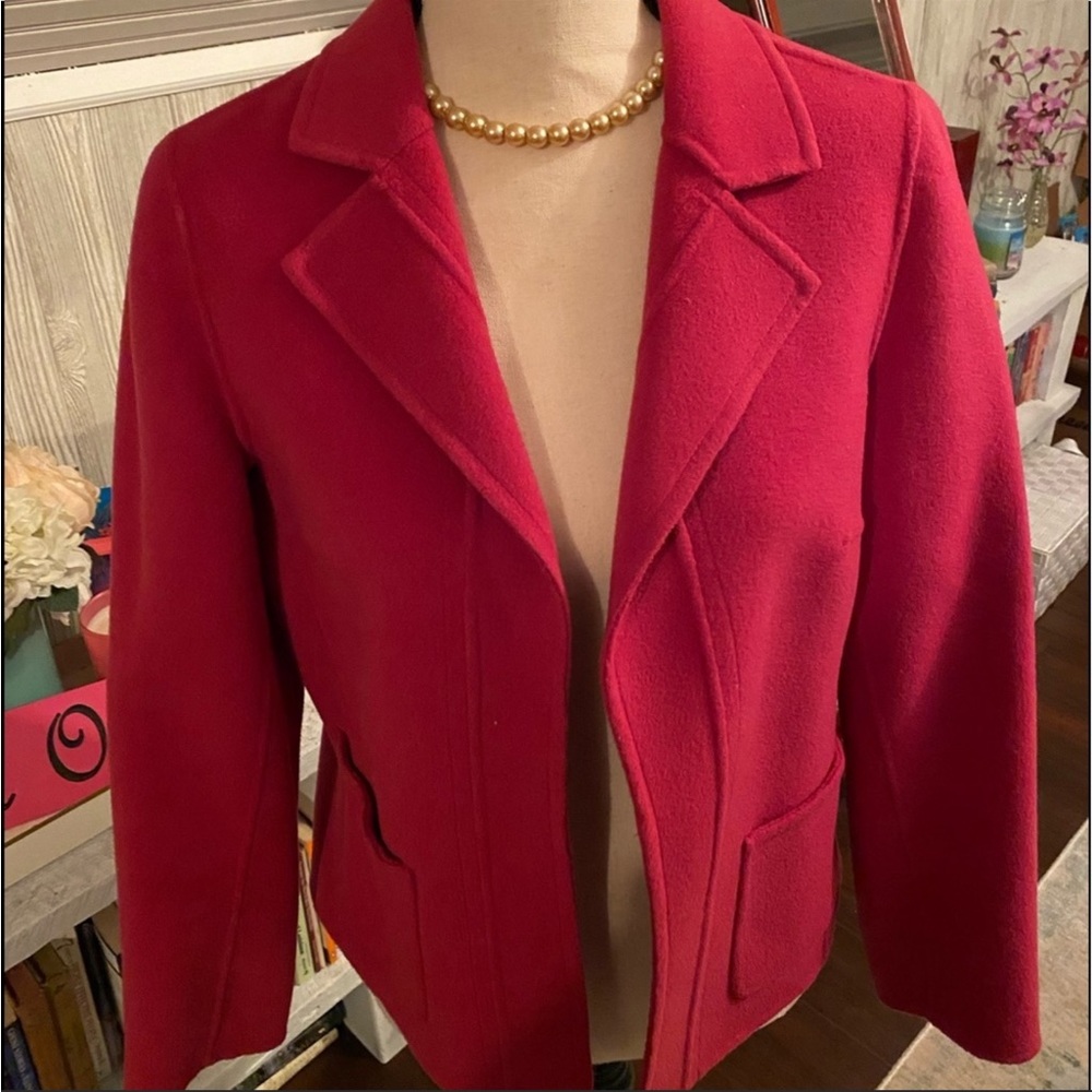 *Talbots* 8p PINK Wool *French Style* Jacket